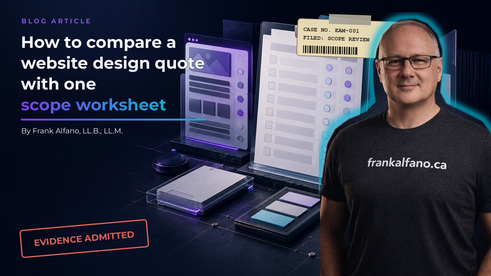 How to compare a website design quote with one scope worksheet