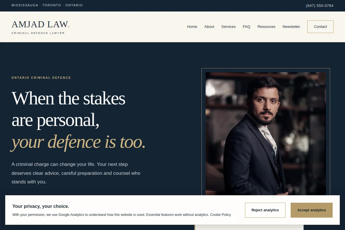 Amjad Law screenshot