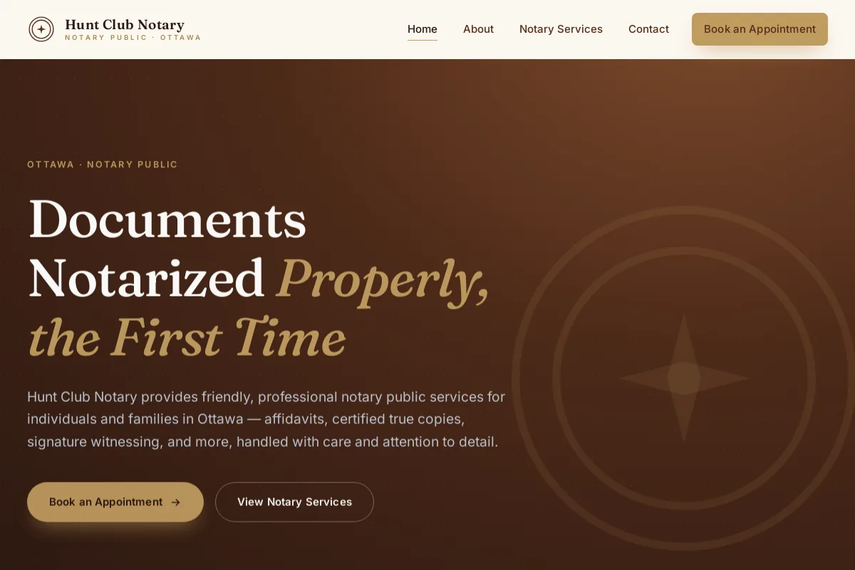 Hunt Club Notary screenshot