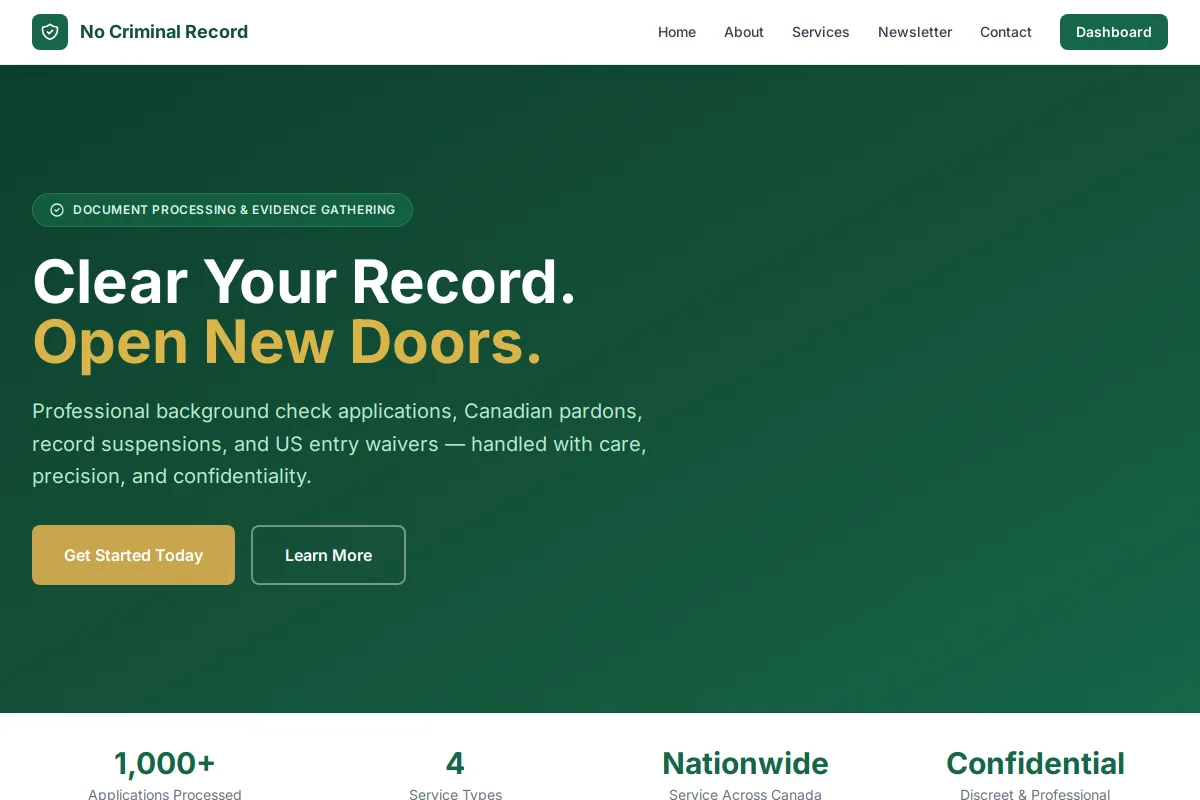 No Criminal Record screenshot